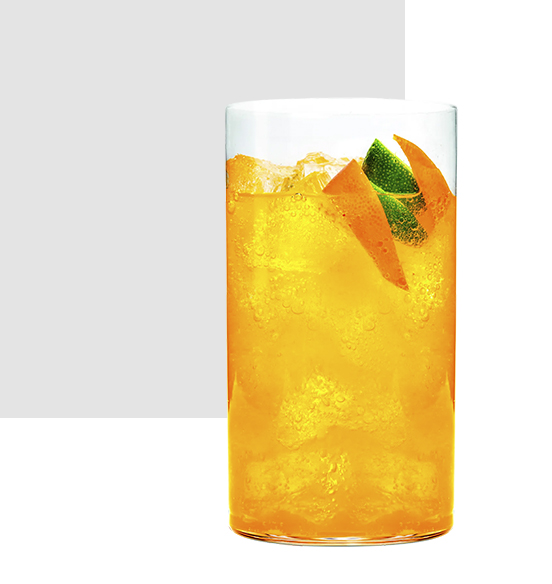 coctel orange fiz