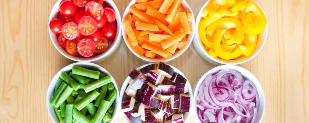 tipos de cortes en verduras