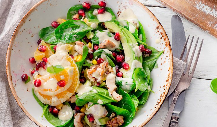 Receta de ensalada con granada 